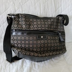 (3508-4) No Name Tag , Purse, Black/Brown